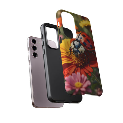 Ladybug on Orange Daisy - Samsung Galaxy Case