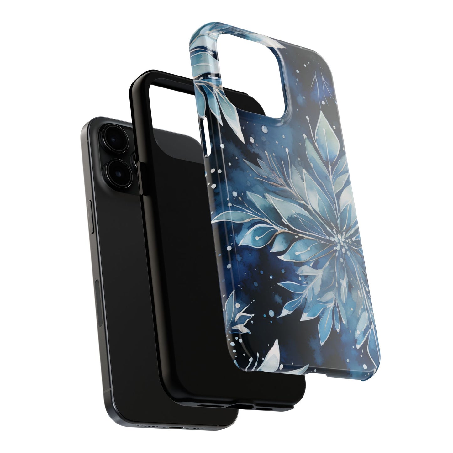 Winter’s Embrace – Blue Snowflake Samsung Galaxy Case