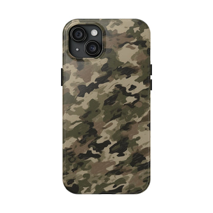 Classic Light Brown Camouflage – Durable iPhone Case with Timeless Design