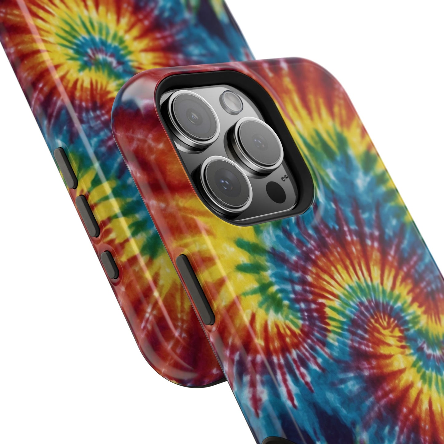 Retro Rainbow Tie-Dye MagSafe Case – Swirl Design