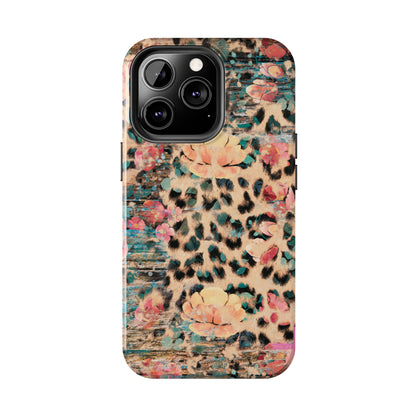 Rustic Floral Leopard - iPhone Series Case