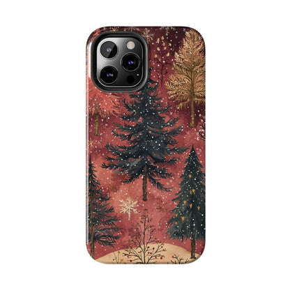 Rustic Red Winter Forest - iPhone Series Case