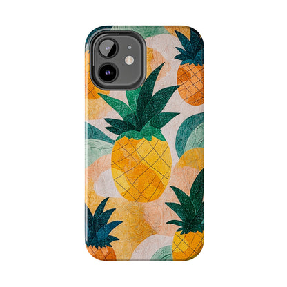 Tropical Pineapple iPhone Case – Vibrant Fruit Design, Tough Dual - Layer Protection - BOGO Cases