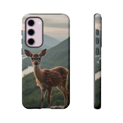 Majestic Fawn Overlooking Mountain Vista Samsung Galaxy Case