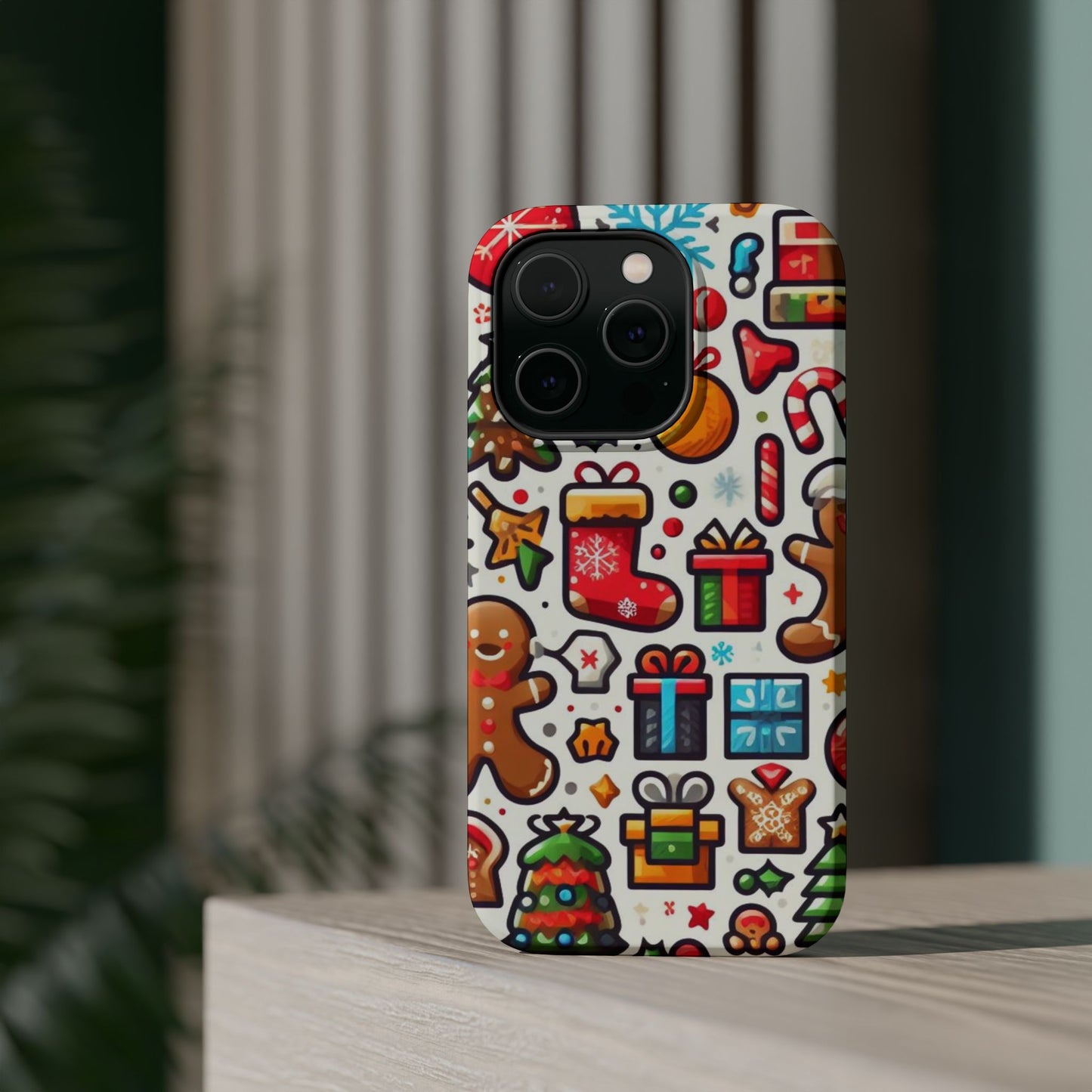 Festive Christmas Icons Pattern – MagSafe iPhone Series Case