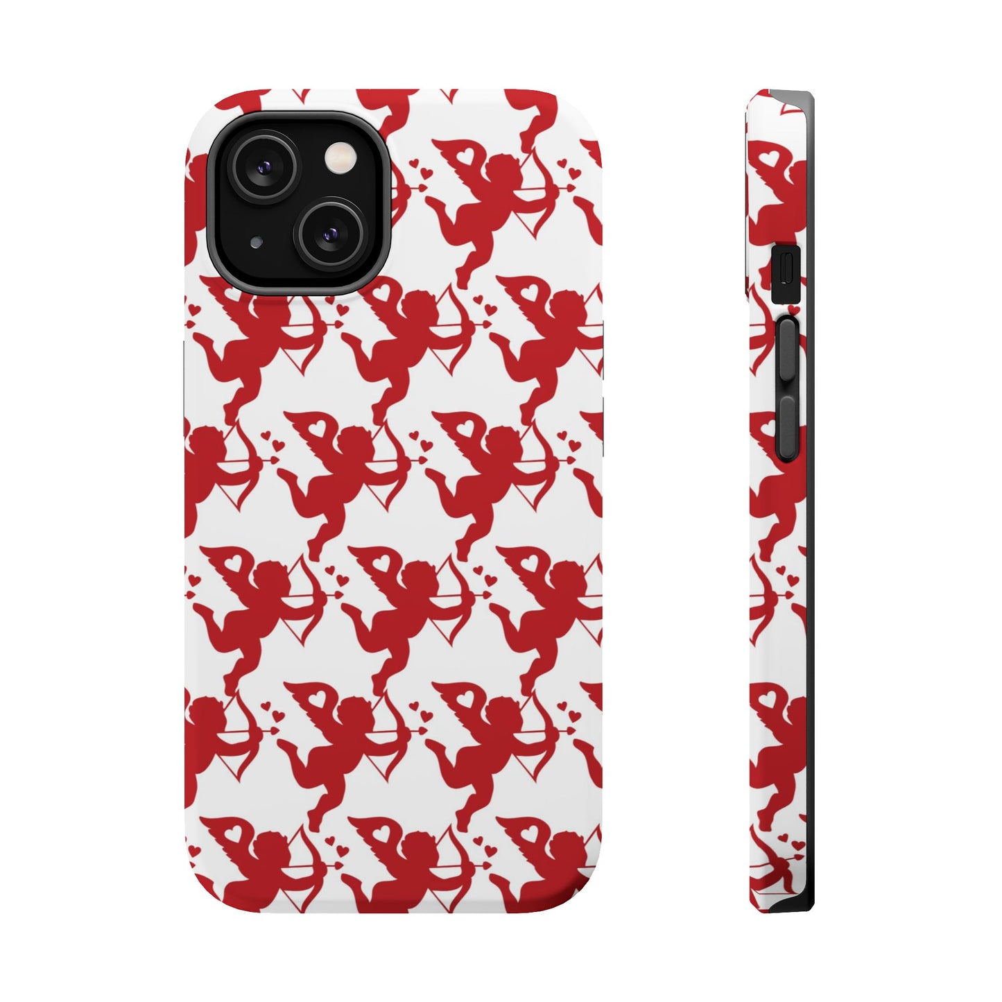 Red Cupid Love Pattern MagSafe Case