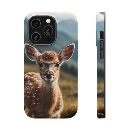 Gentle Fawn in Mountain Meadows MagSafe iPhone Case