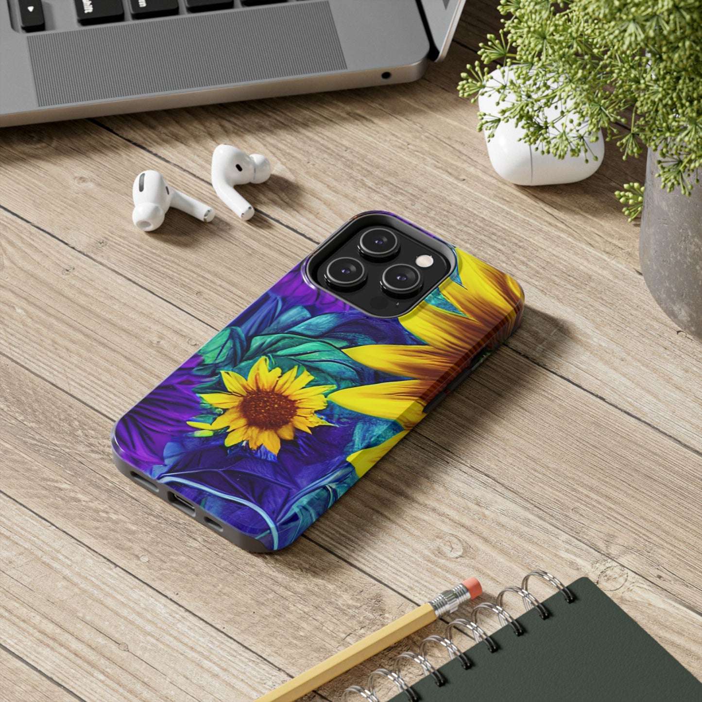 Purple & Gold Sunflower Dream - iPhone Series Case