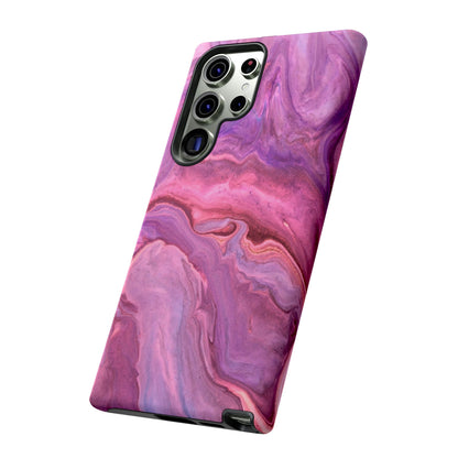 Lavender Dreamscape – Samsung Galaxy Case with Purple & Pink Marble Art