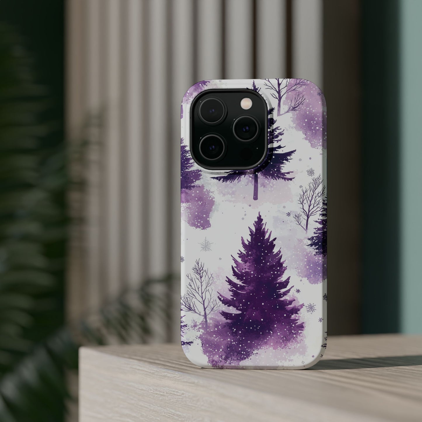 Purple Snowy Forest - MagSafe iPhone Series Case