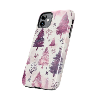 Winter Wonderland Purple Christmas Trees – iPhone Series Case