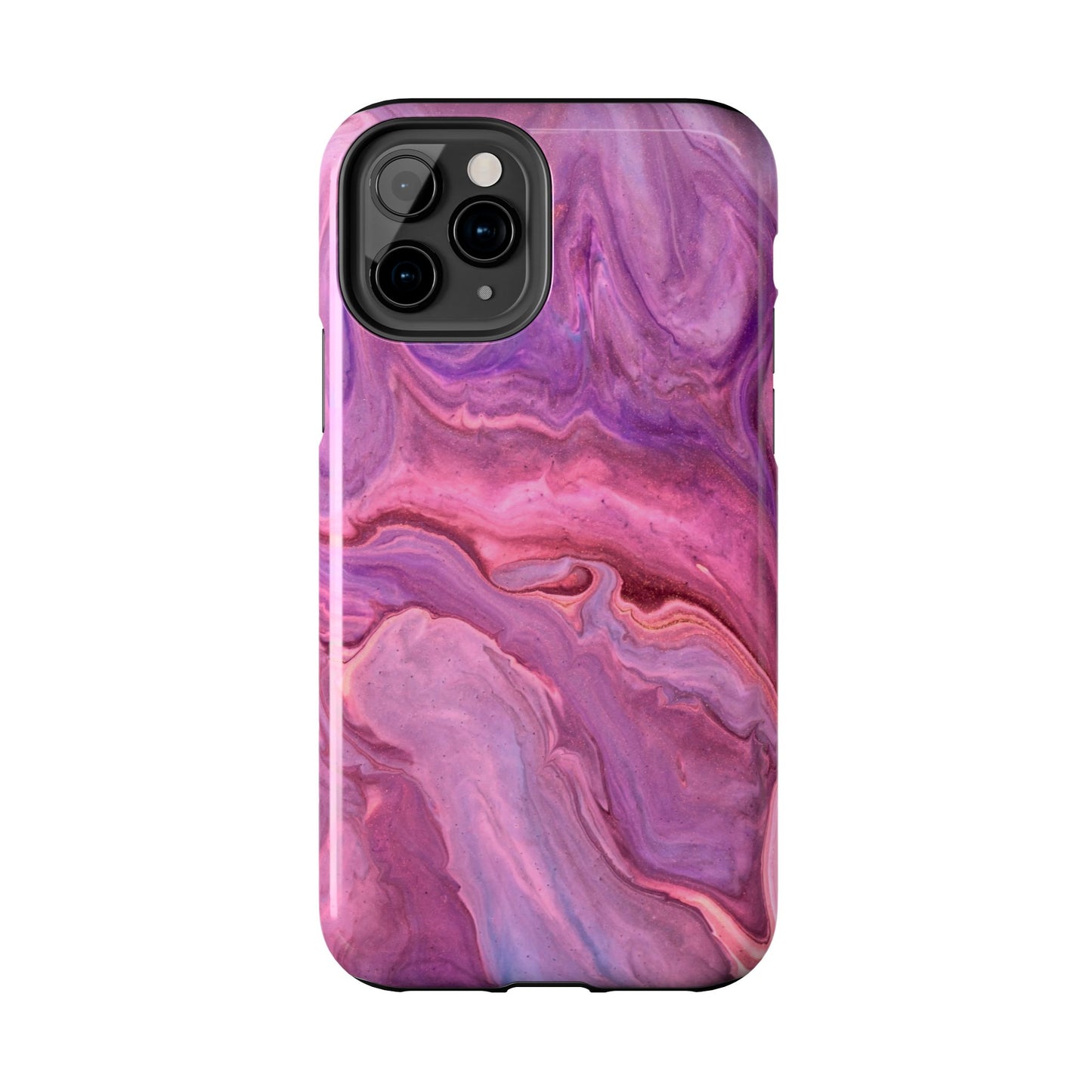 Lavender Dreamscape – iPhone Case with Pink & Purple Marble Swirl