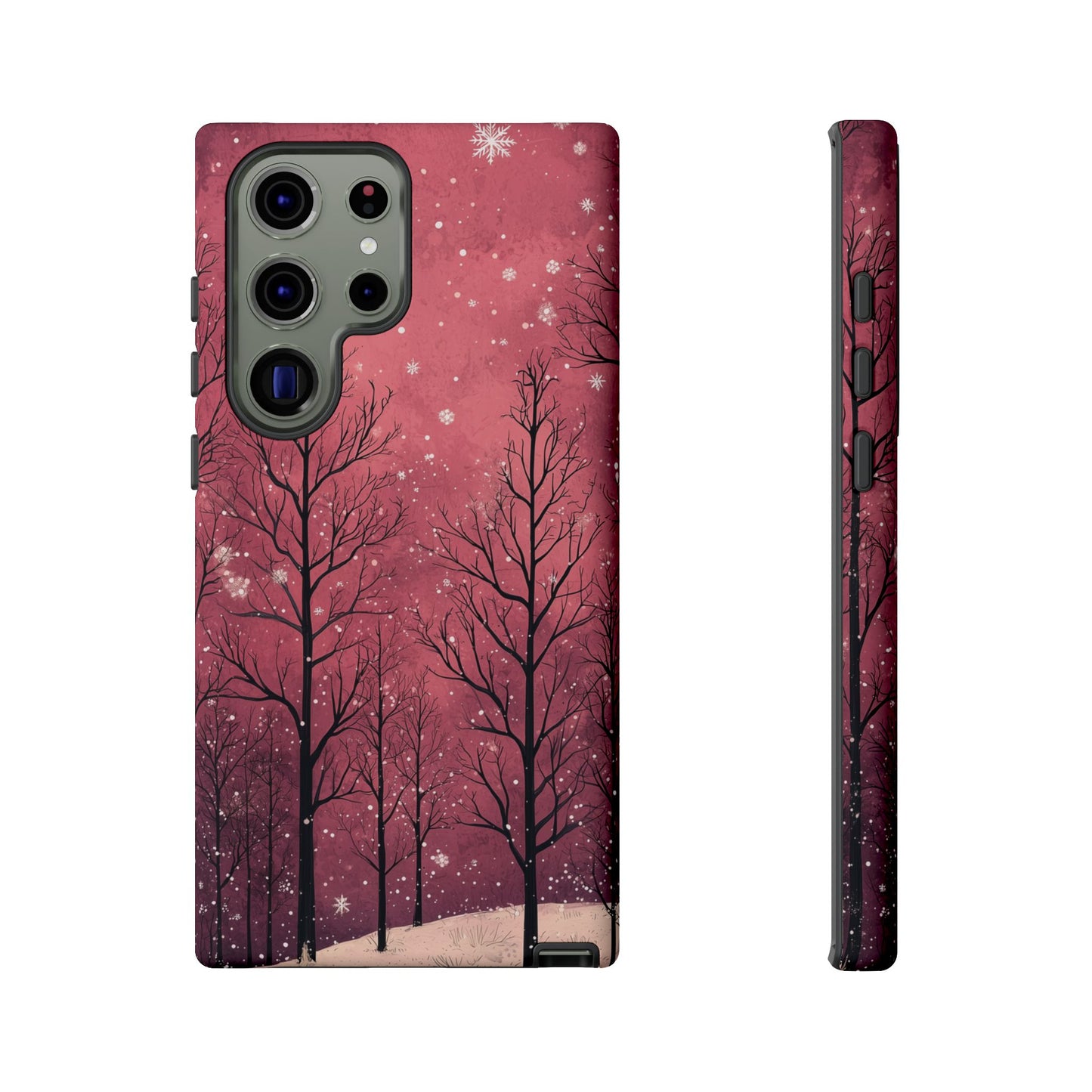 Pink Winter Twilight Forest - Samsung Galaxy Series Case