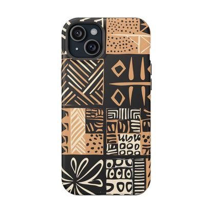 Tribal Geo-Pattern MagSafe Case – Bold Ethnic Design