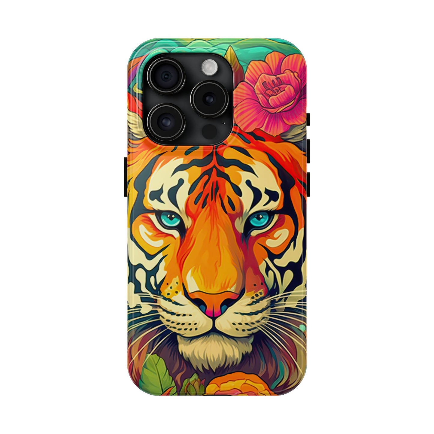 Fierce Rainbow Tiger Art - iPhone Series Case