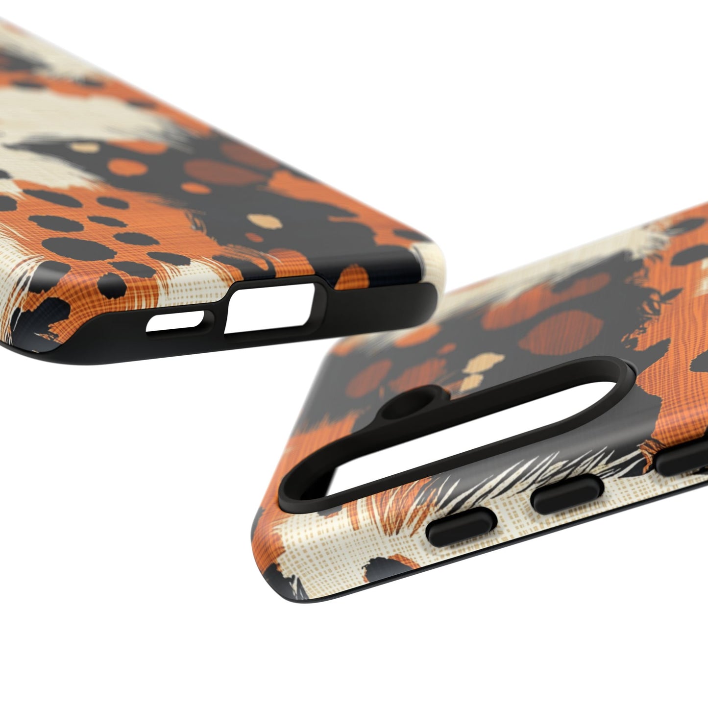 Cheetah Plaid Samsung Case – Brown & Black Pattern