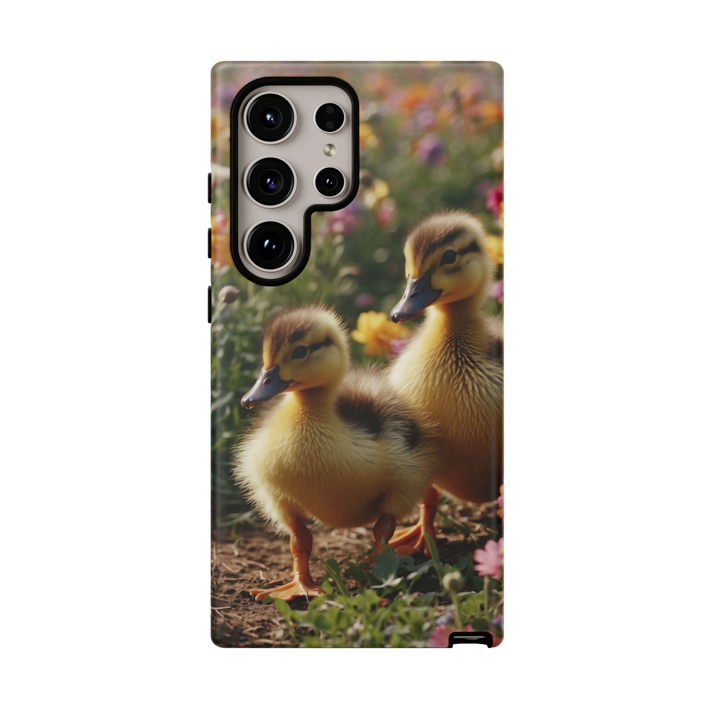 Charming Ducklings in Floral Garden - Samsung Galaxy Case