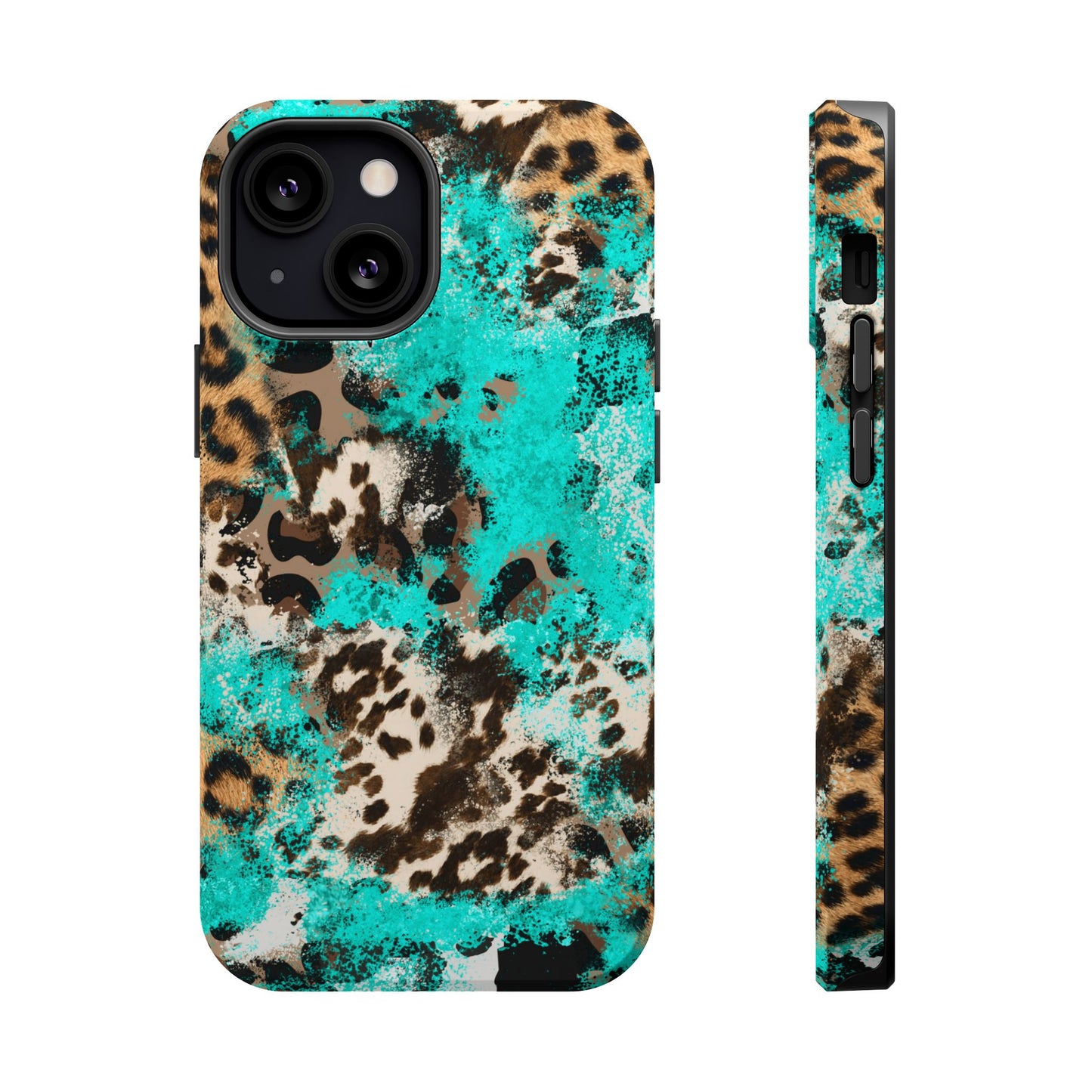 Aqua Splash Leopard - MagSafe iPhone Series Case