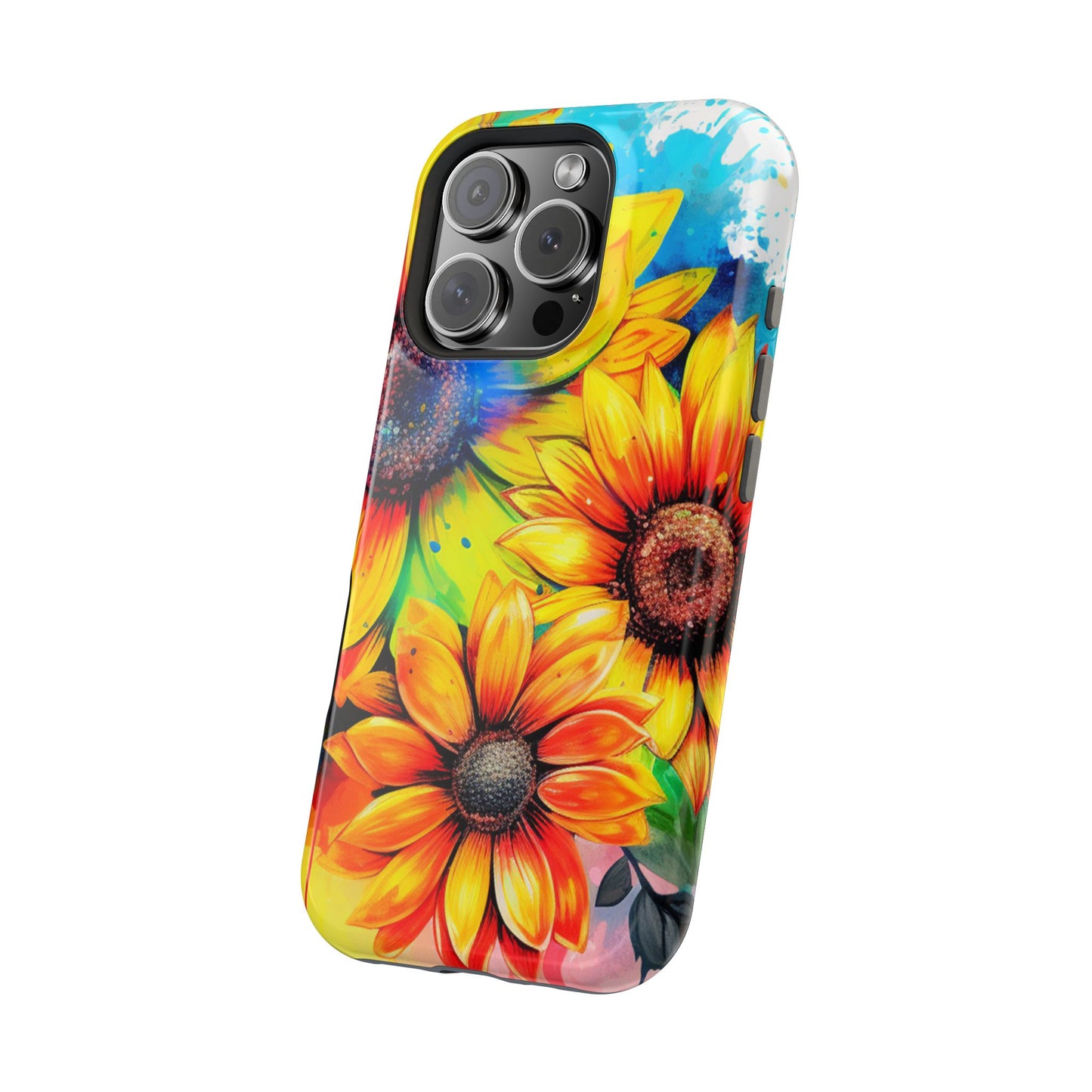 Vibrant Sunflower Splash - MagSafe iPhone Series Case