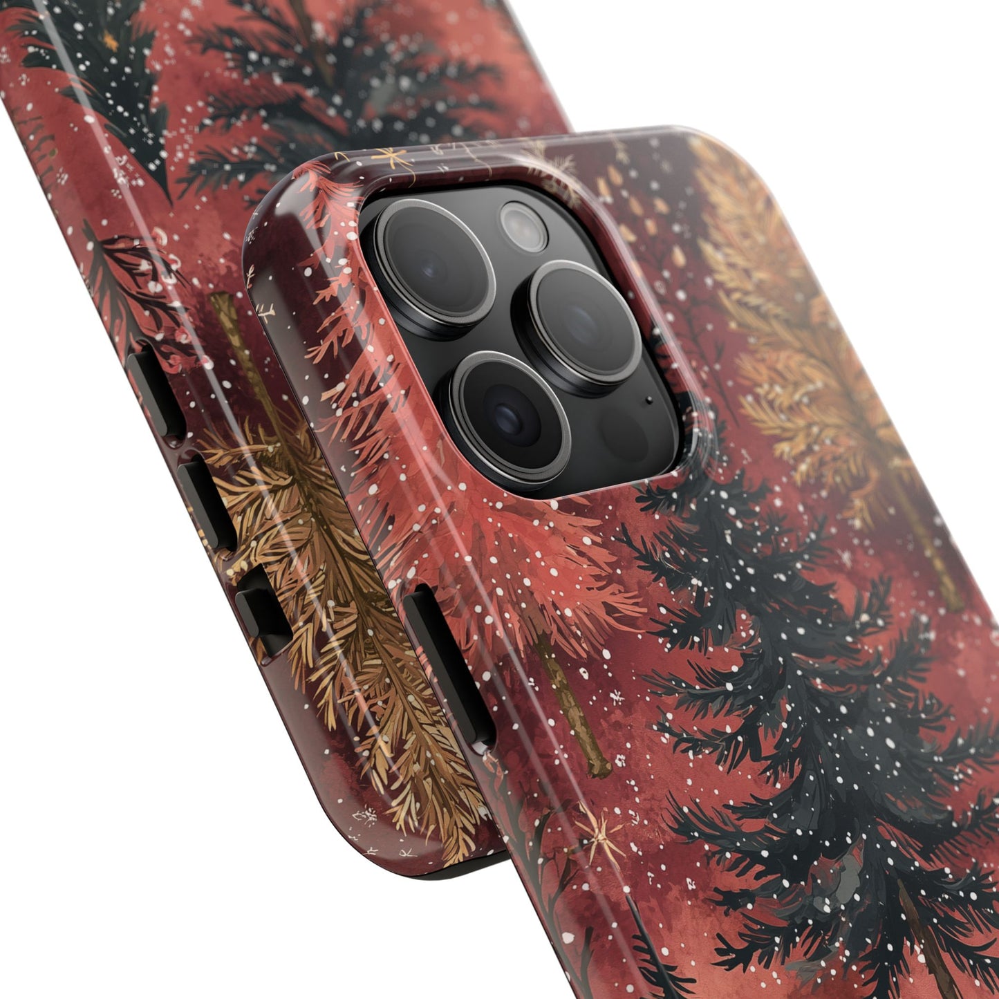 Rustic Red Winter Forest - iPhone Series Case