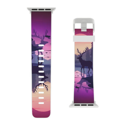 Twilight Elegance Stag Reflection Apple Watch Band