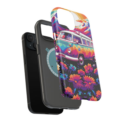 Groovy Floral Sunset Van – MagSafe iPhone Series Case