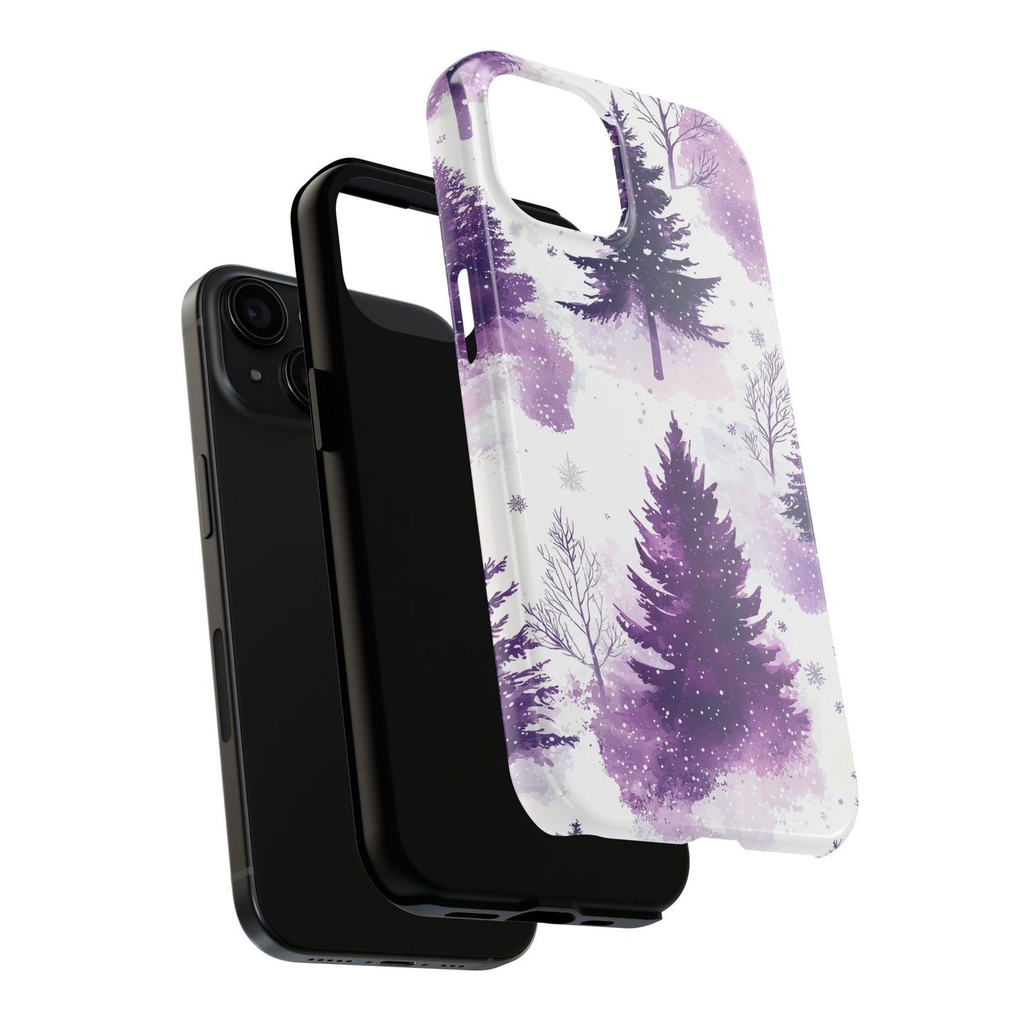 Purple Snowy Forest - iPhone Series Case