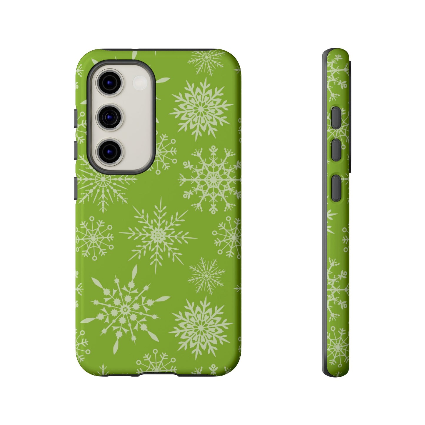 Green Snowflake Pattern – Samsung Galaxy Series Case