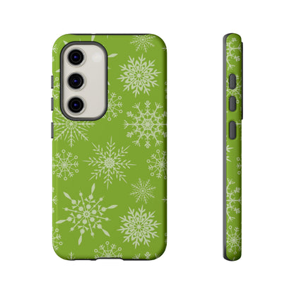 Green Snowflake Pattern – Samsung Galaxy Series Case