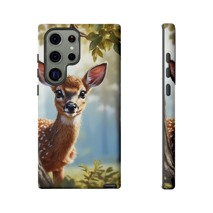 Whimsical Fawn in a Sunlit Forest Samsung Galaxy Case