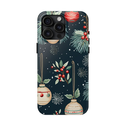 Elegant Christmas Ornaments and Pine - iPhone Series Case