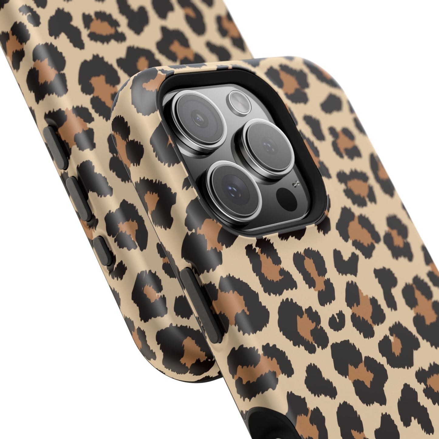 Wild Leopard Print Tough MagSafe iPhone Case – Bold Animal Pattern Design with Dual-Layer Protection