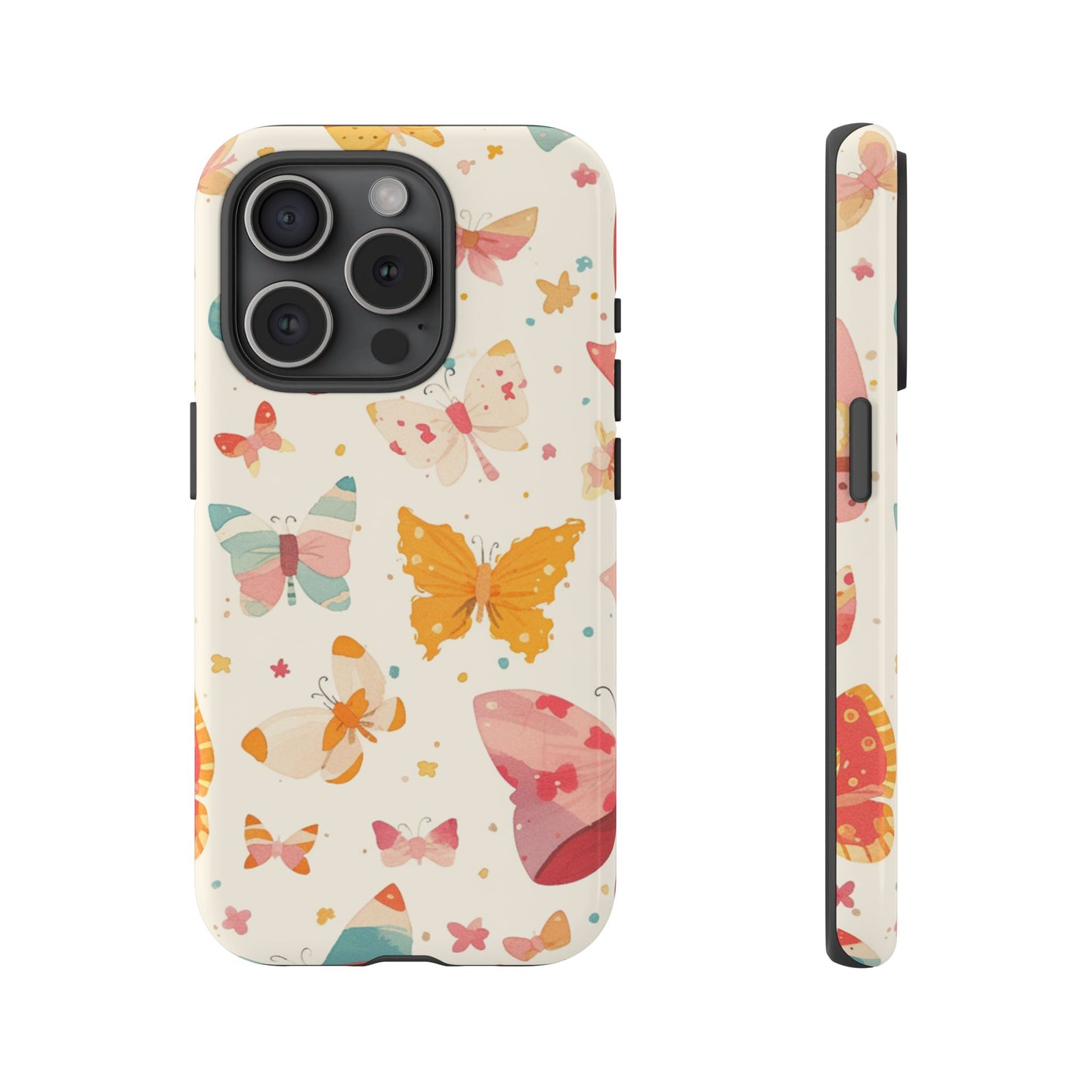 Coquette Watercolor Butterfly iPhone Case