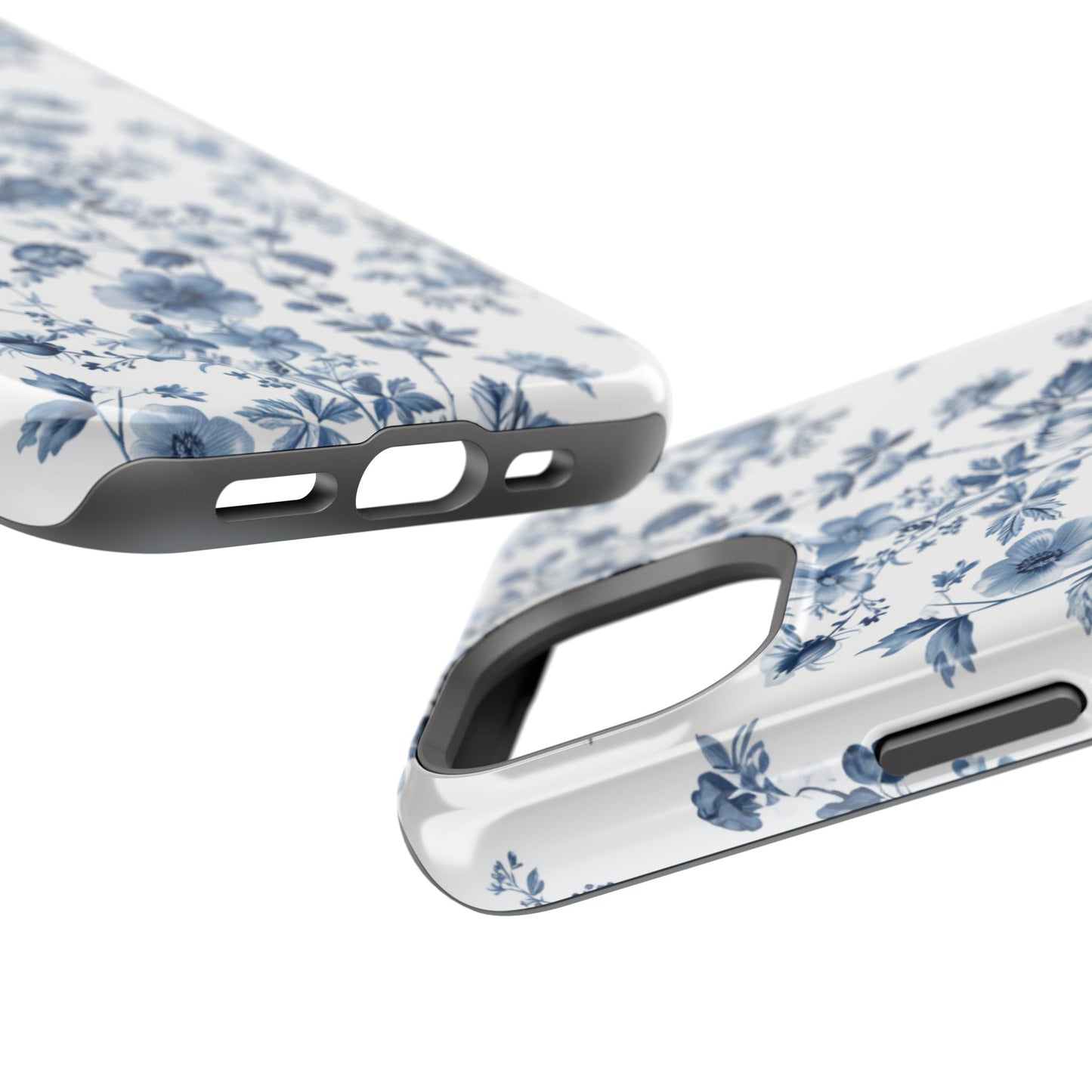 Enchanted Garden Blue Toile iPhone Case