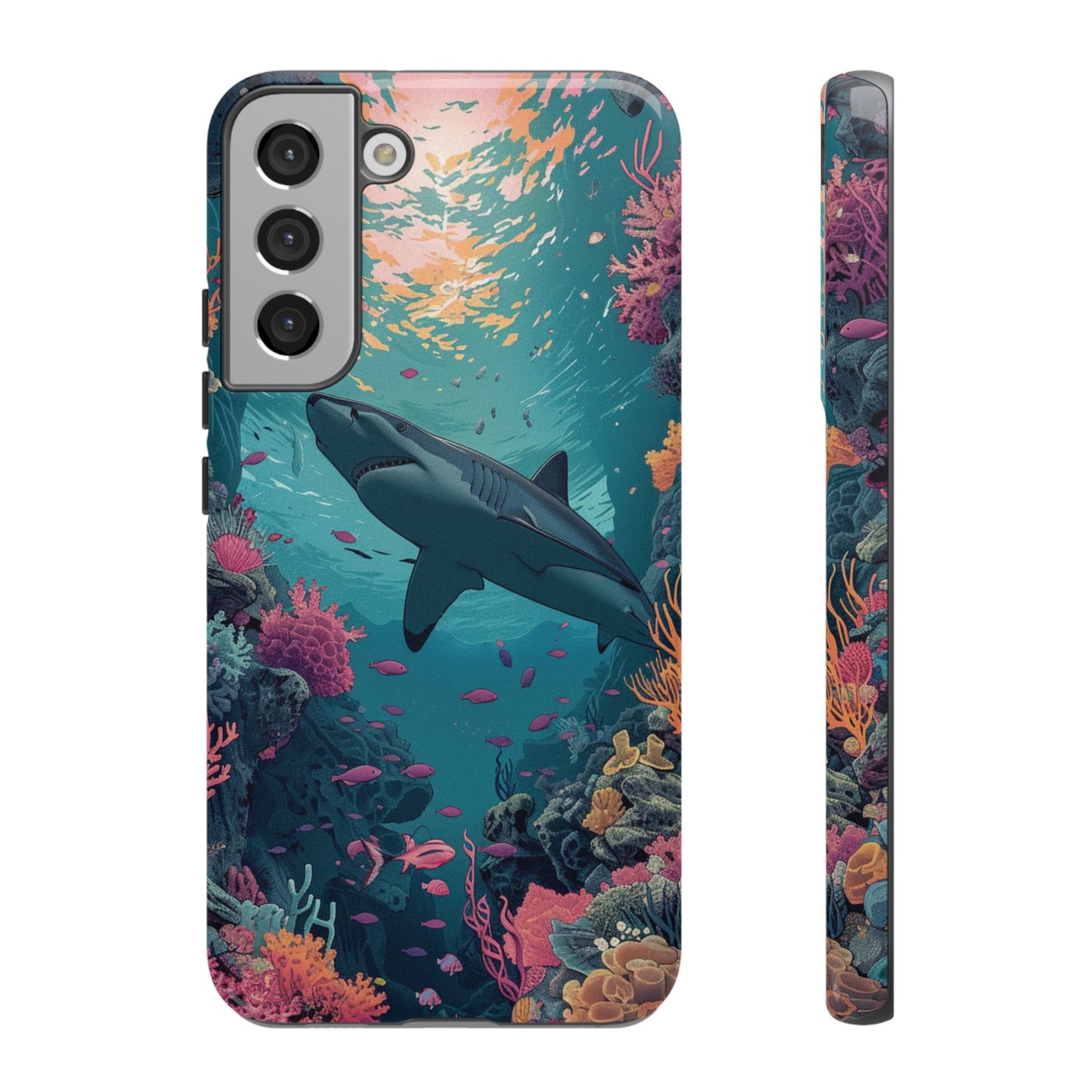 Ocean Shark Coral Reef iPhone Case