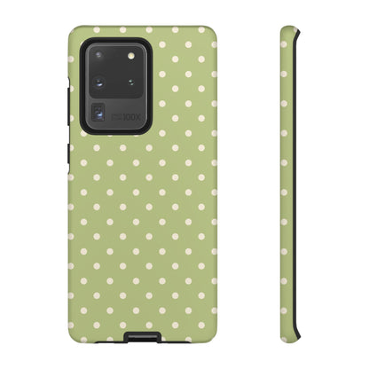 Sage Green Polka Dots – Samsung Galaxy Case