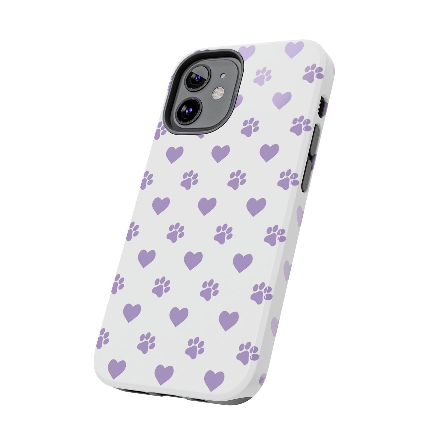 Paw Prints & Hearts – Cute and Durable iPhone Case for Animal Lovers