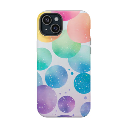 Pastel Galaxy Bubbles  MagSafe iPhone Case – Slim Design, Glossy Finish