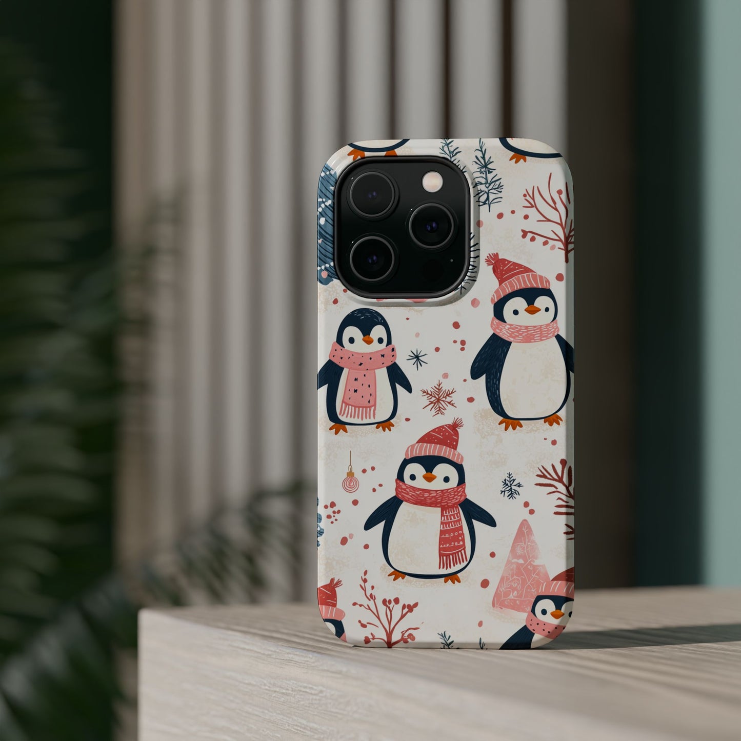 Penguin Paradise – Christmas Cheer MagSafe iPhone Case