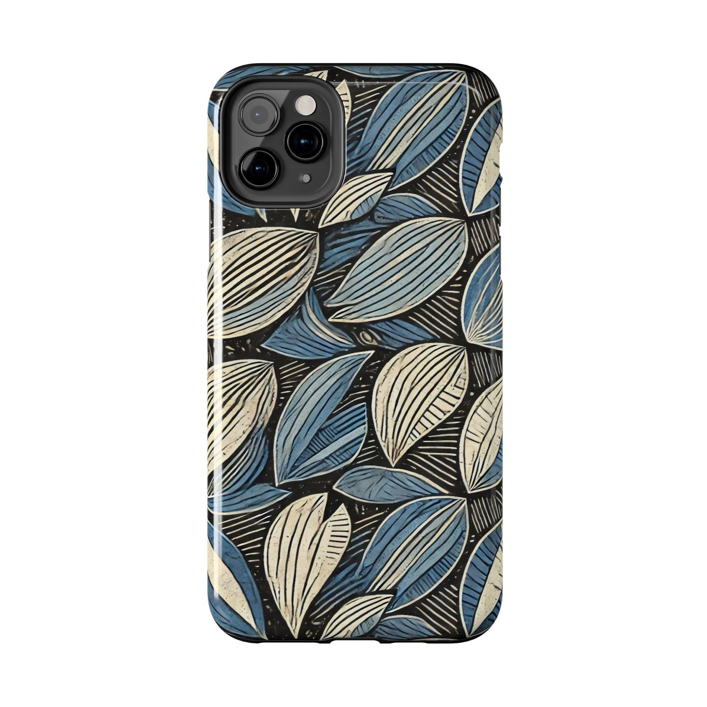 Botanical Leaf Pattern iPhone Case - Nature-Inspired Protective Cover