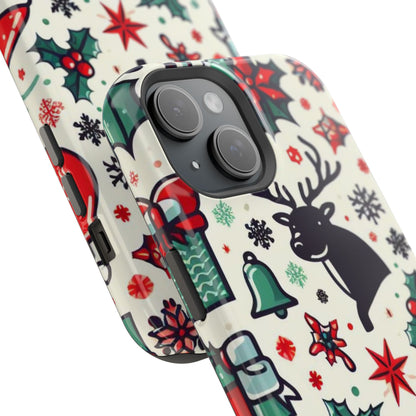 Cartoon Christmas Cheer – MagSafe iPhone Case