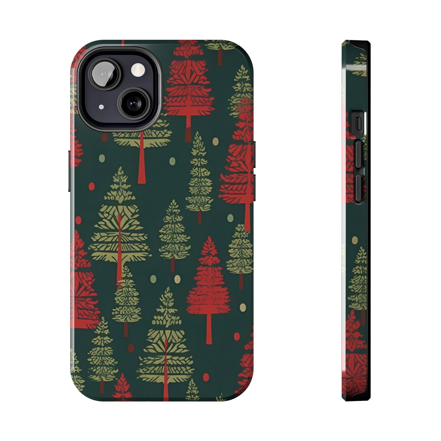 Retro Christmas Trees Pattern - iPhone Series Case