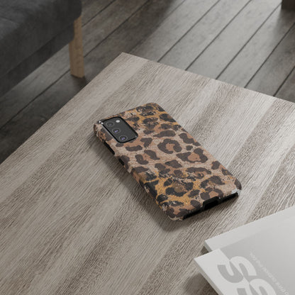 Vintage Distressed Leopard Print - Samsung Galaxy Series Case