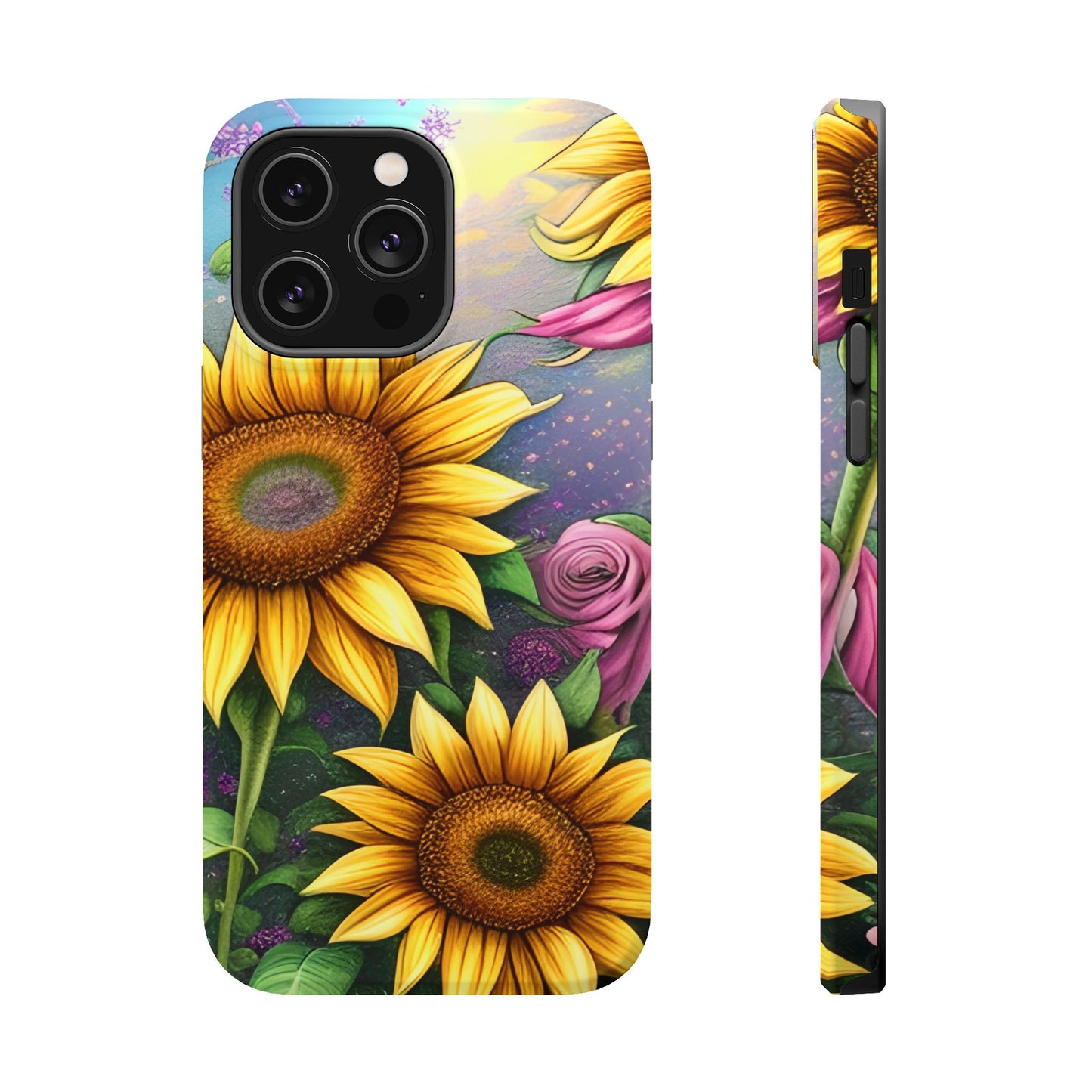 Whimsical Sunflower & Rose Garden - MagSafe iPhone Series Case