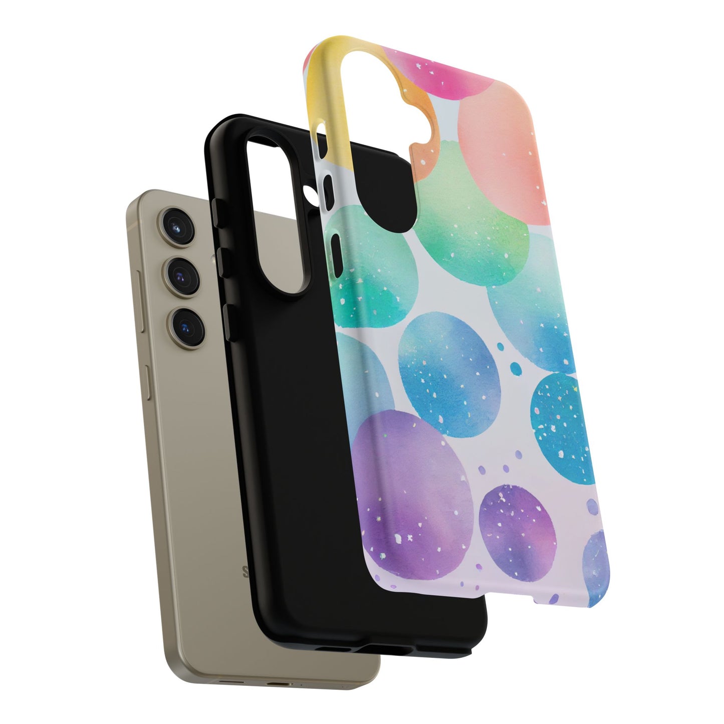 Pastel Galaxy Bubbles Samsung Galaxy Case – Slim Design, Glossy Finish