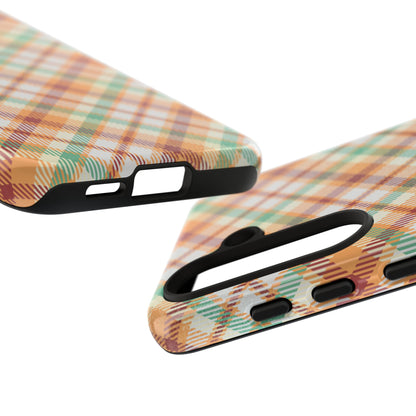 Samsung Galaxy Case - Autumn Harvest Plaid Design