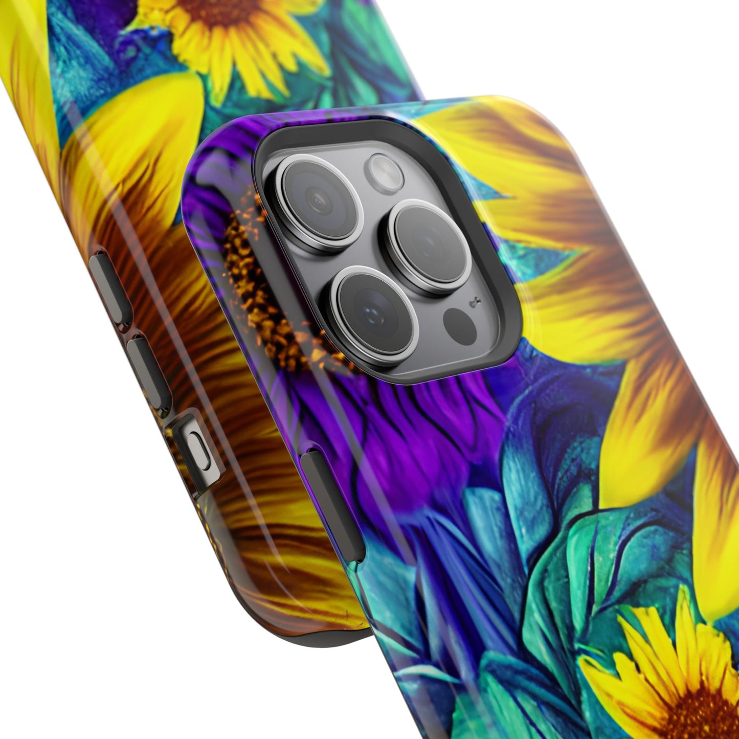 Purple & Gold Sunflower Dream - MagSafe iPhone Series Case