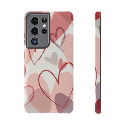 Romantic Red Hearts Samsung Galaxy Case