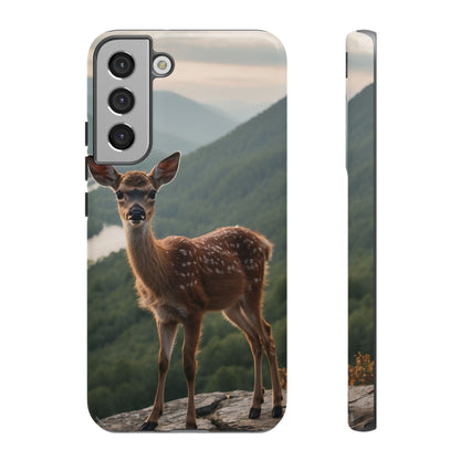 Majestic Fawn Overlooking Mountain Vista Samsung Galaxy Case