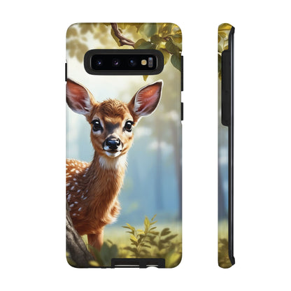 Whimsical Fawn in a Sunlit Forest Samsung Galaxy Case